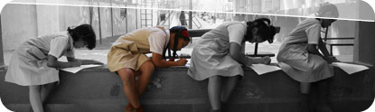 Girl holding her pen pal letter